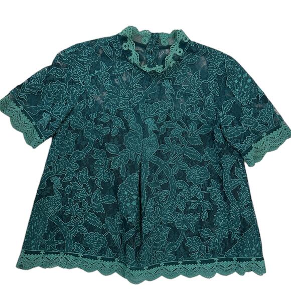 Anthropologie HD Lace Meadows Blouse - Picture 2 of 9